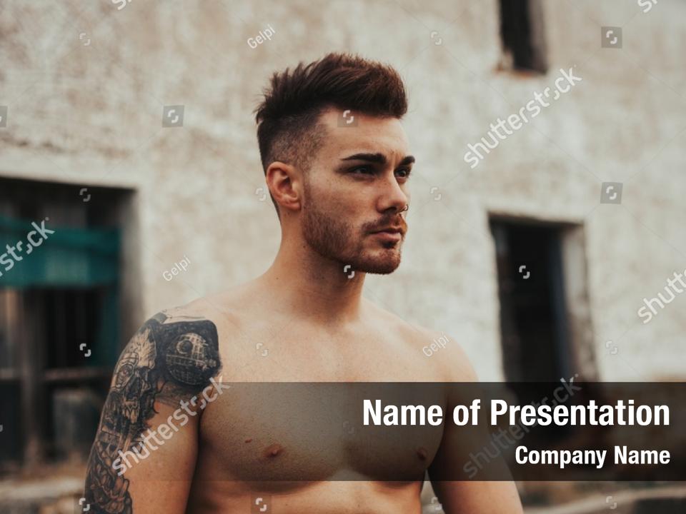 Torso Attractive Guy Discovered Showing Powerpoint Template Torso