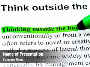 Think Outside The Box Think Outside The Box Powerpoint Template Think