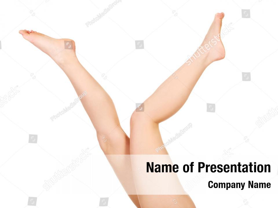 Perfect Legs Beautiful Female Powerpoint Template Perfect Legs