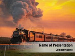 Steam Locomotive PowerPoint Template