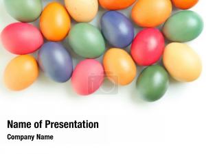 Colored Easter Eggs PowerPoint Template