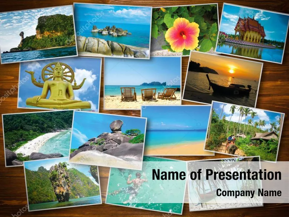 Tropical Island Collage