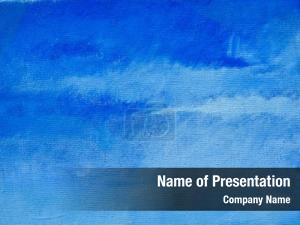 Blue Stains PowerPoint Template