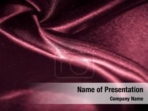 Crimson Folds Abstract PowerPoint Template