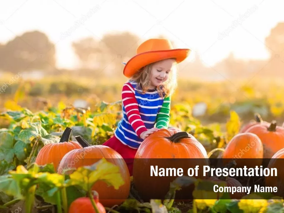 Kid with Pumpkin