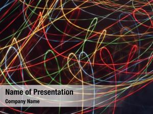 Thin Colorful Lines PowerPoint Template