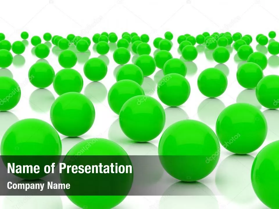 Green Balls Abstract