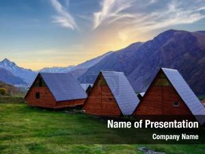 Mountain Cottage PowerPoint Template