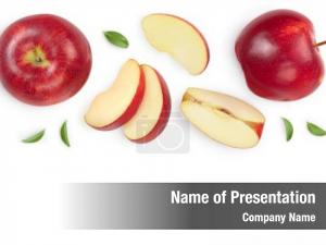 Cut Apple PowerPoint Template