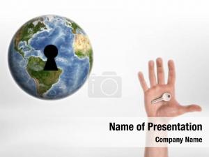 Global Keyhole PowerPoint Template