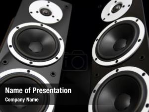 Music Speaker PowerPoint Template