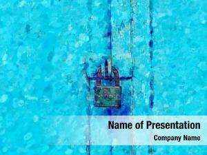 Key Of Blue Door PowerPoint Template
