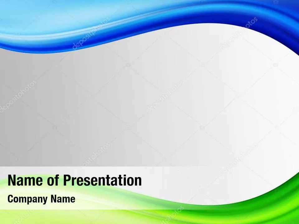 Bright Green and Blue Waves