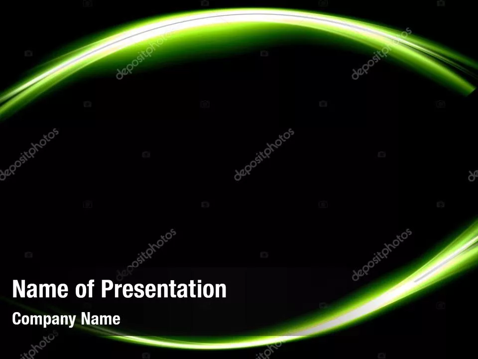 Green Waves on Black