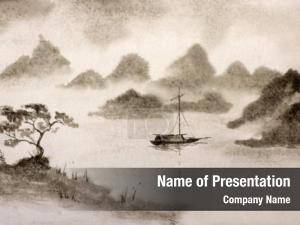 Misty Shore PowerPoint Template