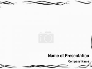 Abstract Art Page Border PowerPoint Template