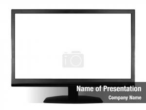 LCD Computer Monitor PowerPoint Template