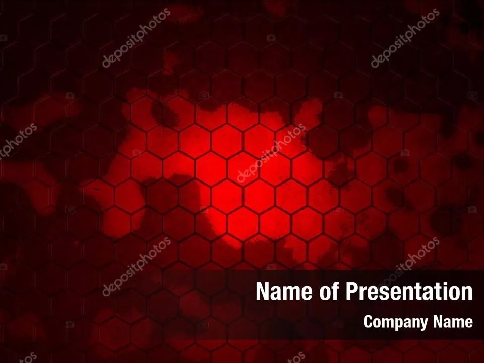 Abstract Red Hexagons