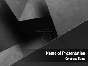 Abstract Geometry In Gray PowerPoint Template
