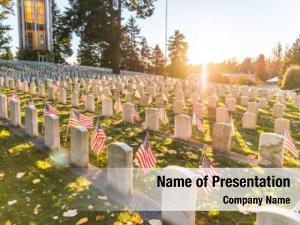 Military Cemetery PowerPoint Template