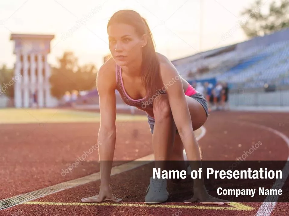 Sprinters At The Start Line