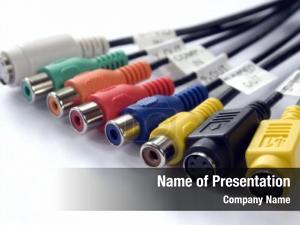 Cables Connectors PowerPoint Template