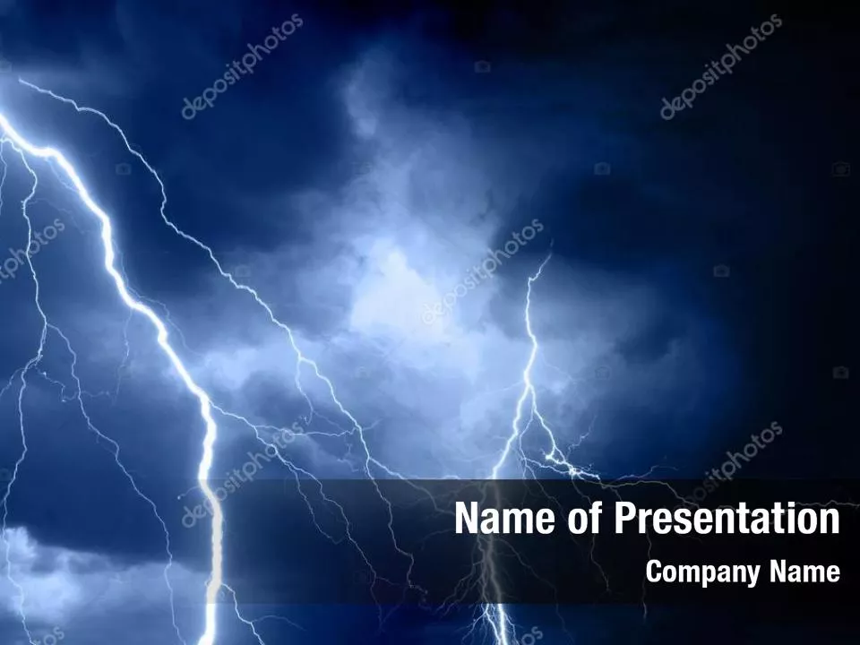 Lightning in the Night Sky