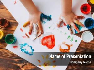Childish Art PowerPoint Template
