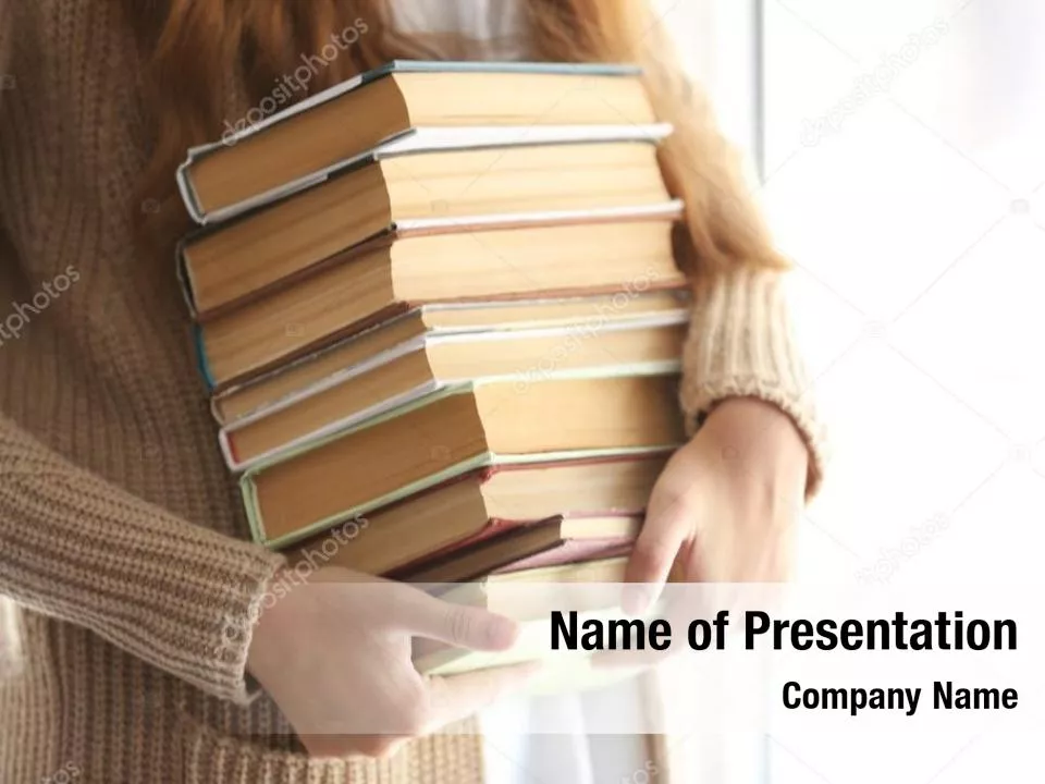 Books Stack In Hands