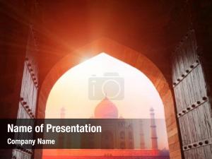 Indian Taj Mahal PowerPoint Template