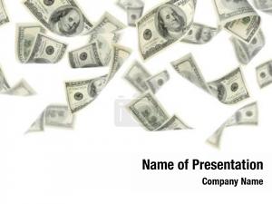 Flying Dollars PowerPoint Template