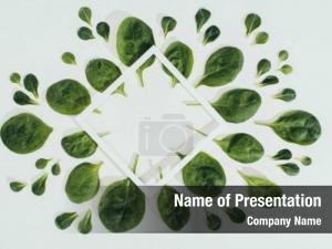 Green Rhombus PowerPoint Template