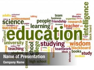 Education Word Cloud PowerPoint Template