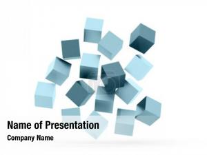 Blue Cubes PowerPoint Template