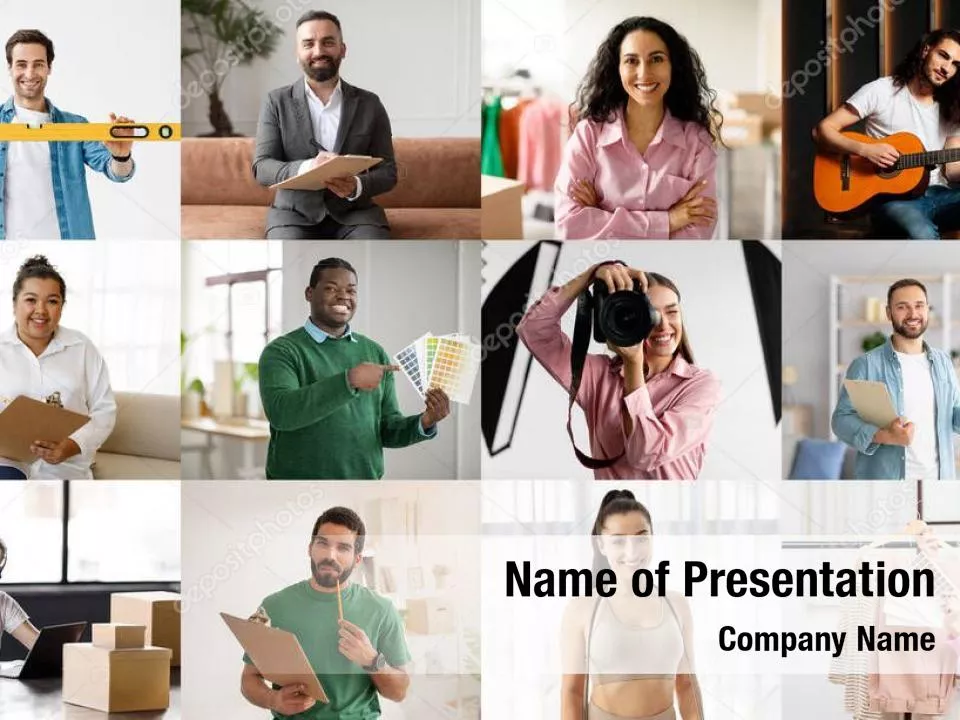 Business Activity Collage