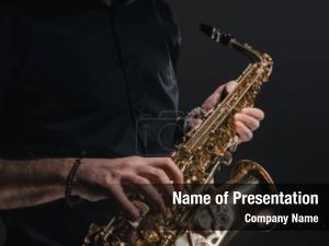 Saxophone PowerPoint Template