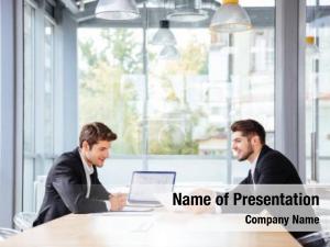 Face to Face Business Meeting PowerPoint Template