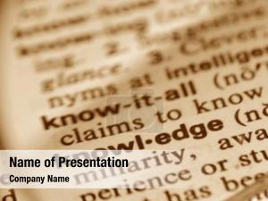 Knowledge