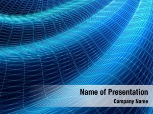Squares in Wave PowerPoint Template