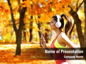 Autumn Jogging PowerPoint Template