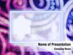 Neon Frame Abstract PowerPoint Template