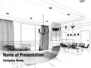 Interior Design Sketch PowerPoint Template
