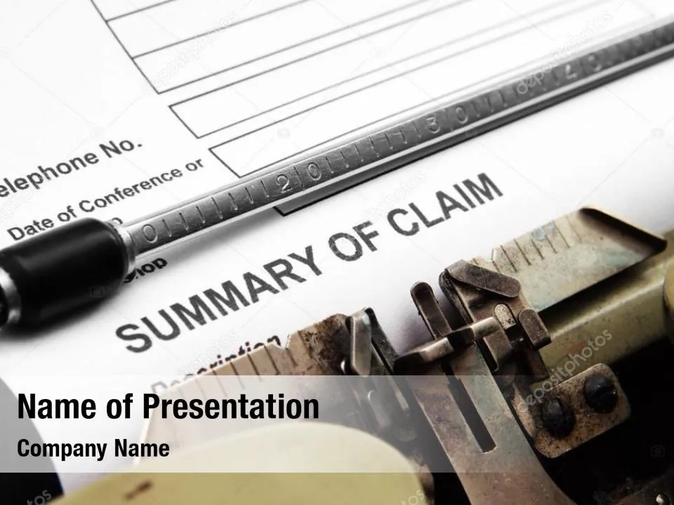 Summary of Claim