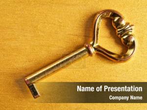 Golden Key PowerPoint Template