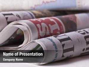 Business World Newspaper PowerPoint Template
