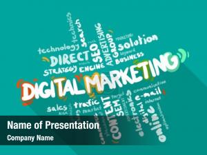 Digital Marketing Word Cloud PowerPoint Template