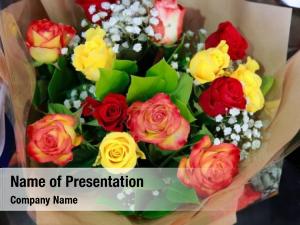 Bouquet Of Flowers PowerPoint Template