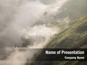Fog Mountain View PowerPoint Template