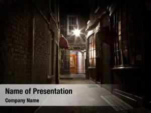 Dark Alley PowerPoint Template