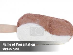 Chocolate And Vanilla Ice Cream PowerPoint Template